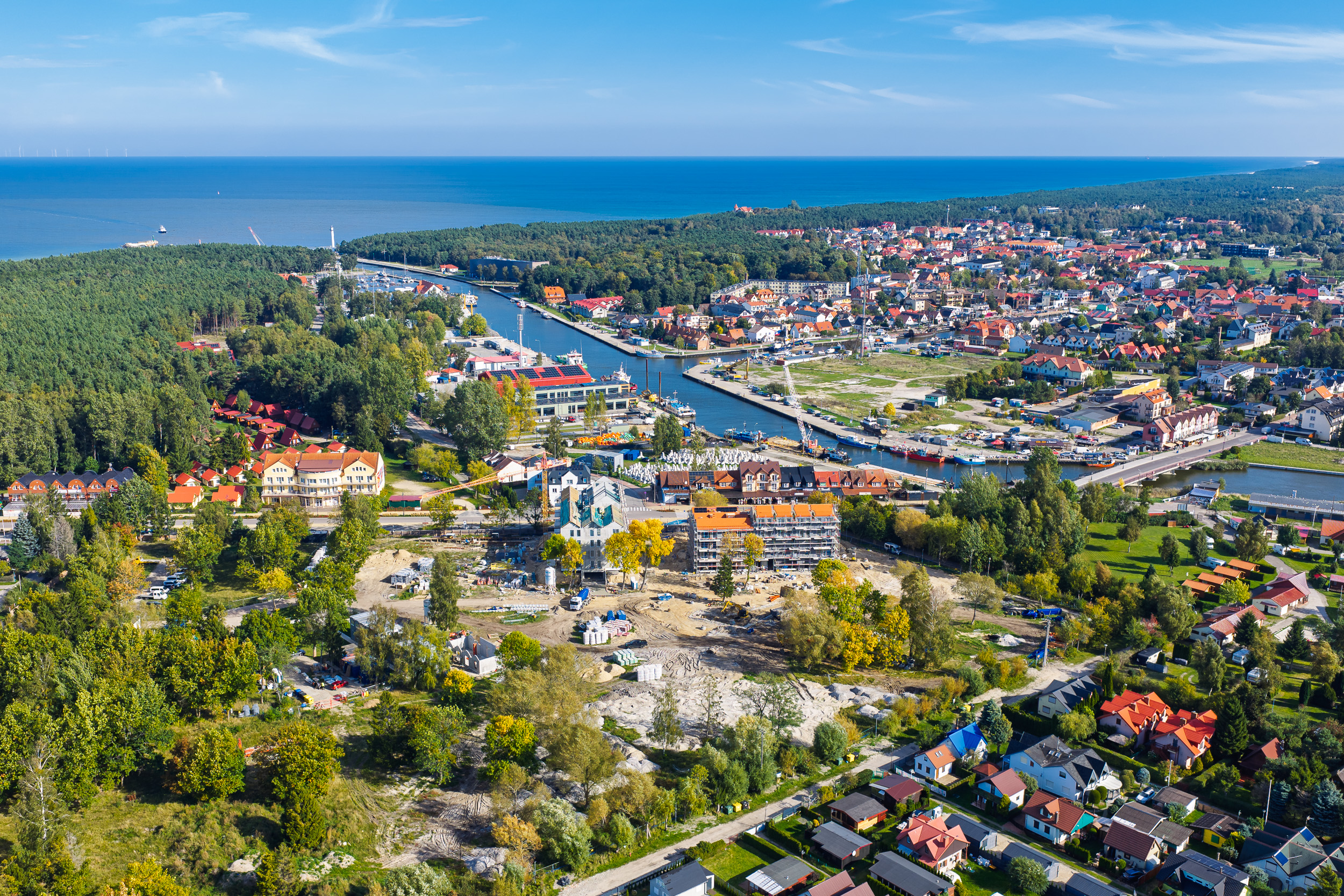 Richtfest bei der Investition Archipelag Łeba